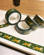 Washi Tape Fuchs von Iris Esther auf Papier und Briefumschlägen, Foto