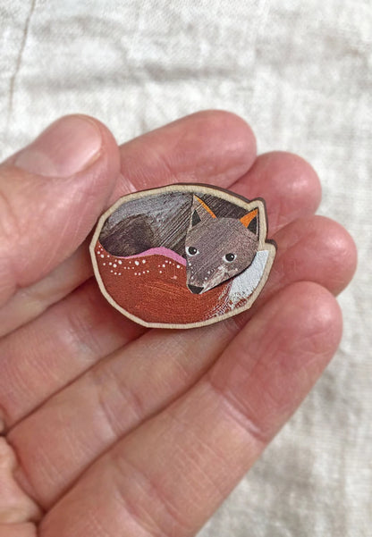 Krafttier-Pin Fuchs