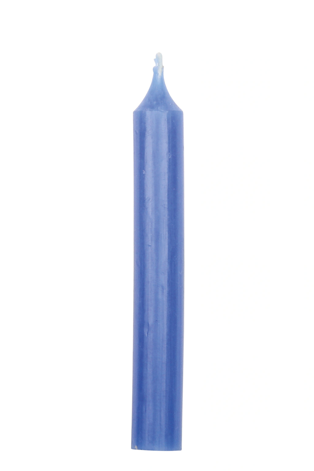 Kerze einfarbig blau von Ahrens, einfarbig blaue Stabkerze