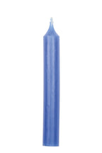 Kerze einfarbig blau von Ahrens, einfarbig blaue Stabkerze