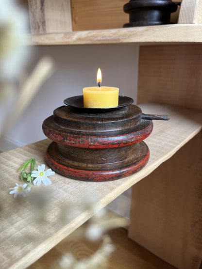 Kerzenständer aus alter Spule