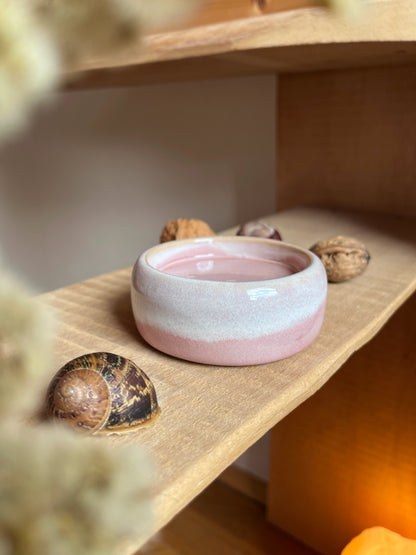 Kerzenteller klein, rosa