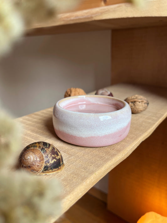 Kerzenteller klein, rosa