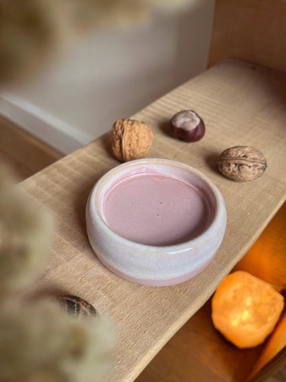 Kerzenteller klein, rosa