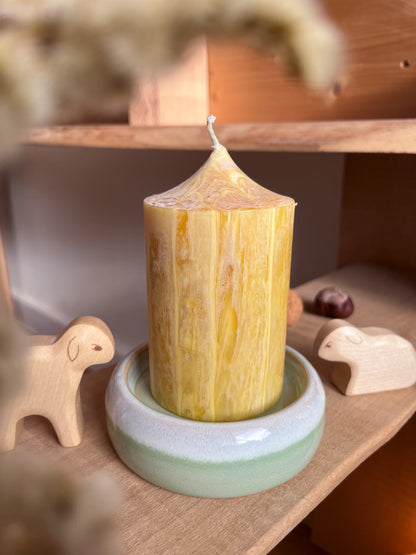 Kerzenteller groß, türkis