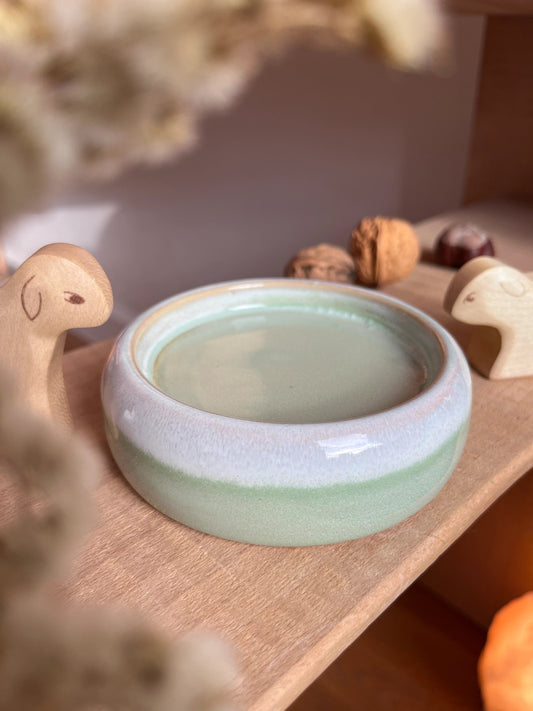 Kerzenteller groß, türkis