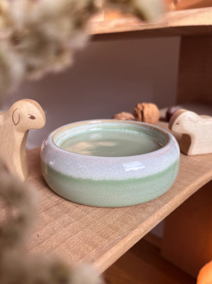 Kerzenteller groß, türkis