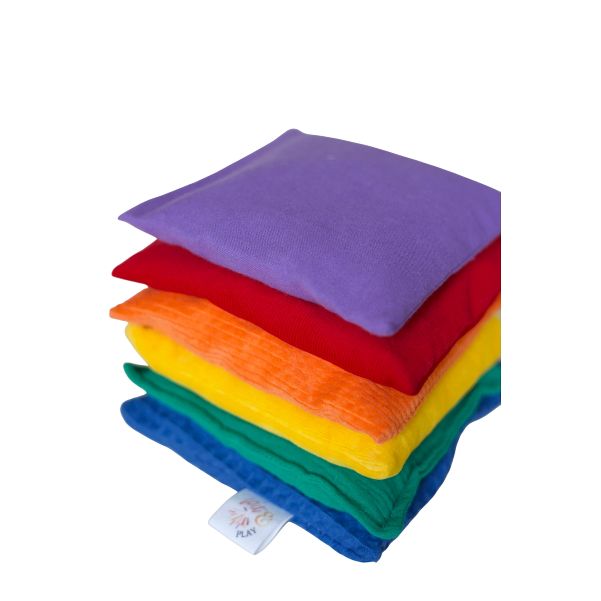 Sensorische Kirschkernkissen 6er-Set Regenbogen von Pit and Play