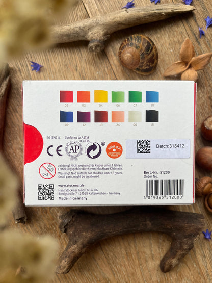 Stockmar Knetbienenwachs in 12 Farben