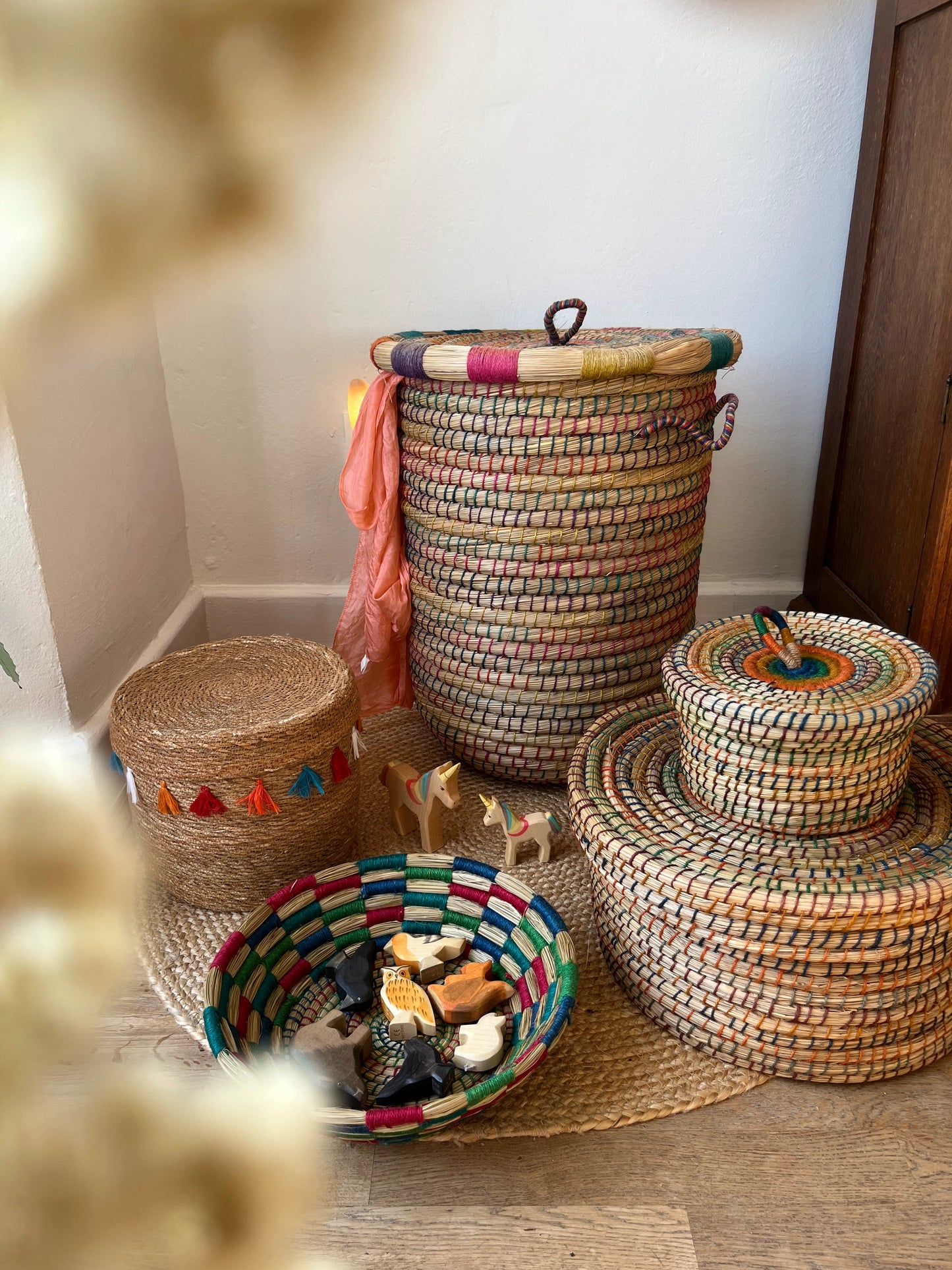 Korb bunt 25 x 10 cm