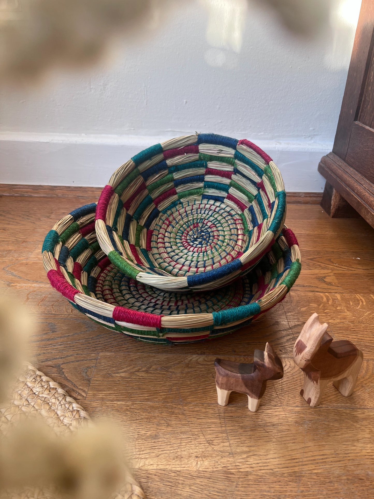 Korb bunt 25 x 10 cm