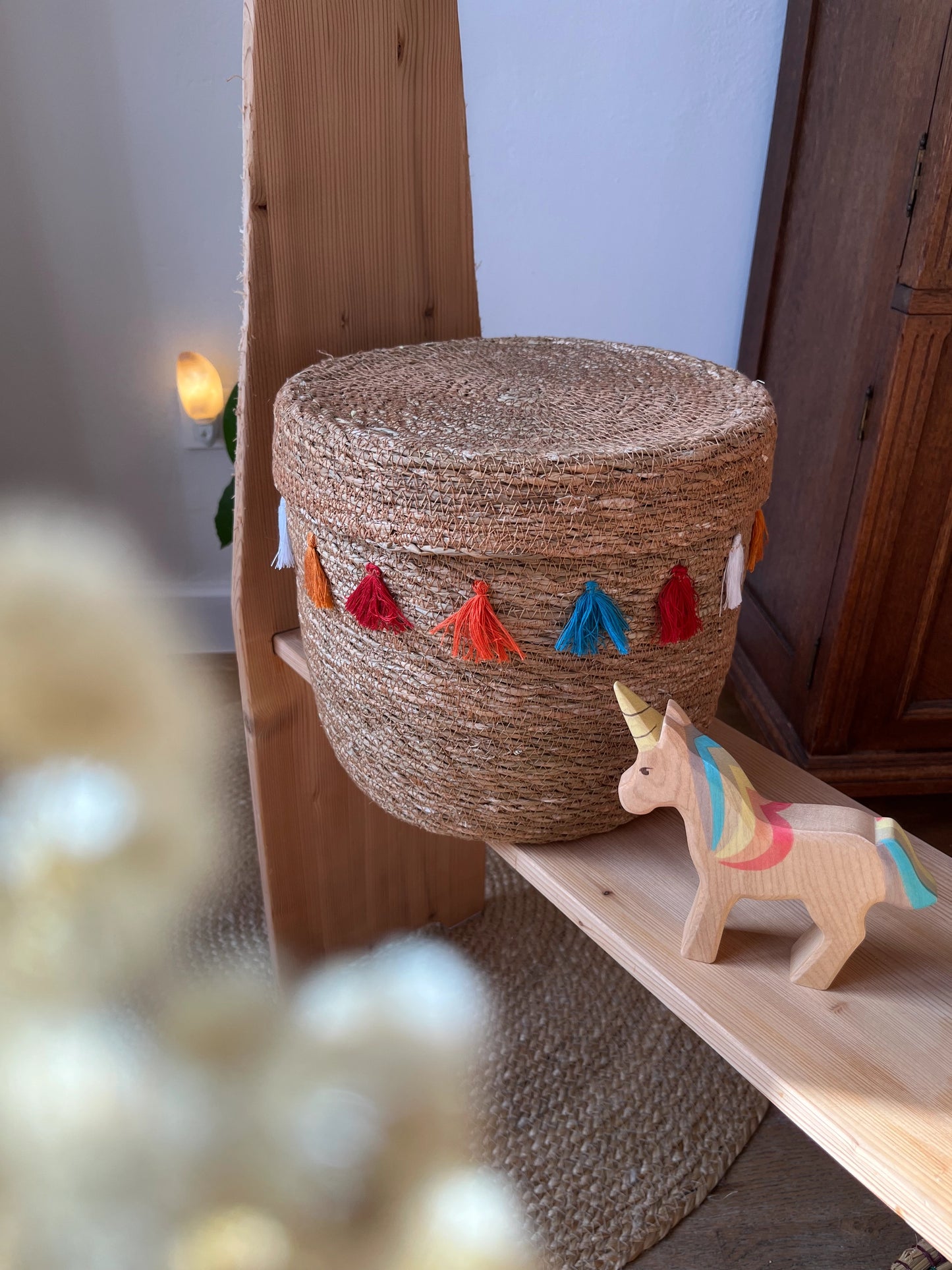 Korb mit Deckel "Zirkus"