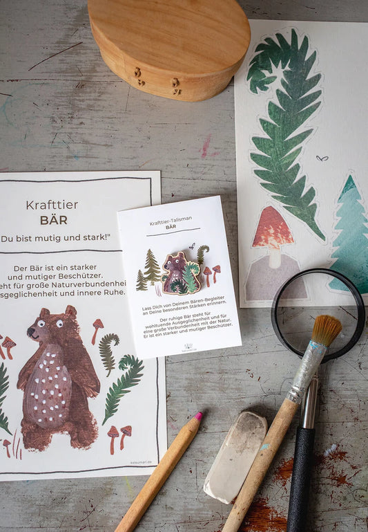 Krafttier-Pin Bär