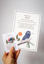 Krafttier-Pin Eule aus Holz von KaisuMari