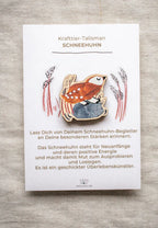 Krafttier-Pin Schneehuhn aus Holz von KaisuMari