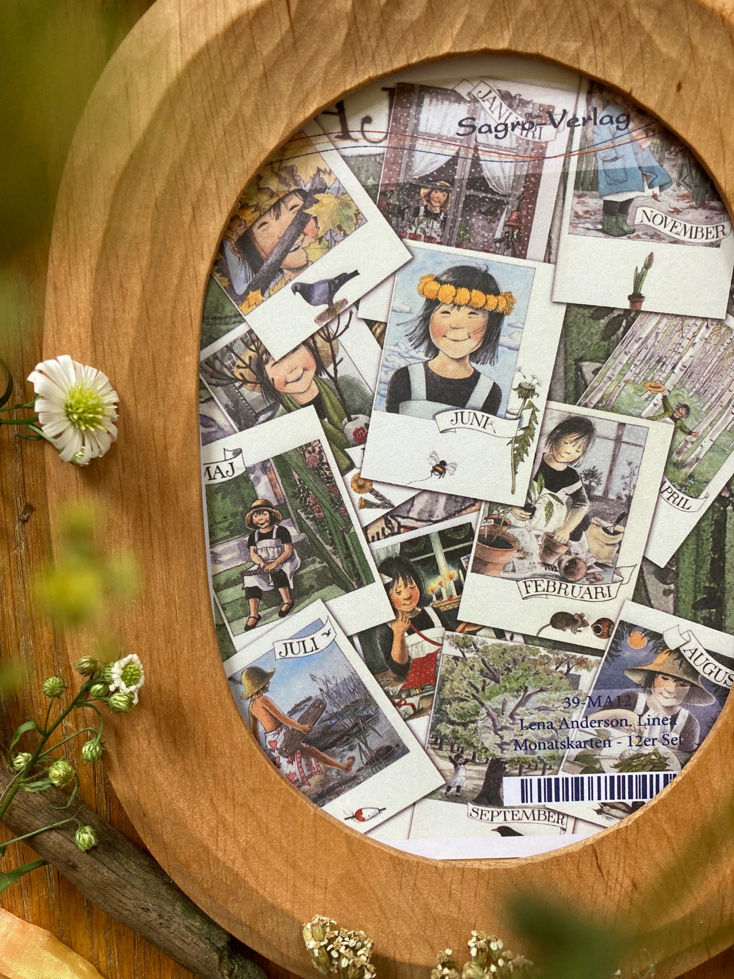 Monatskarten - Set von Lena Anderson - Linnéas Jahrbuch
