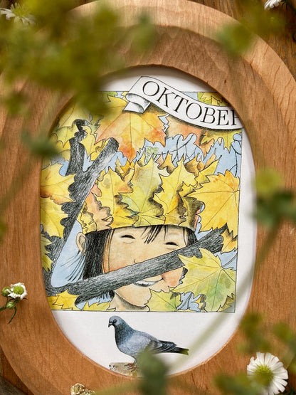 Monatskarten - Set von Lena Anderson - Linnéas Jahrbuch