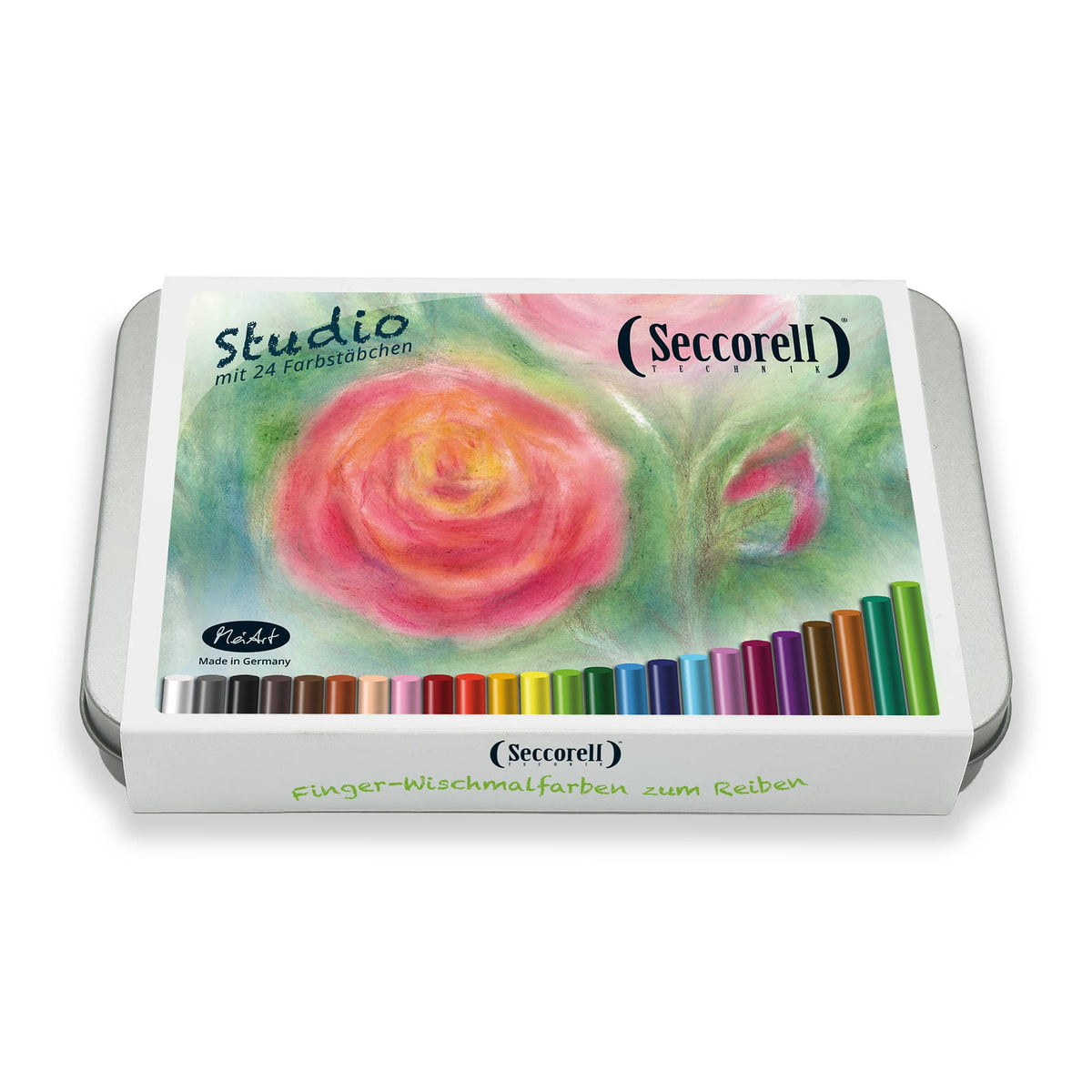 Seccorell Wischmalfarben Studio von MeiArt, geschlossene Metallbox
