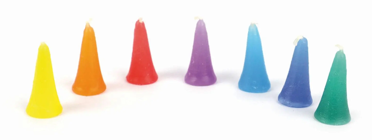Mini-Kerzen "Regenbogen", 49er-Set