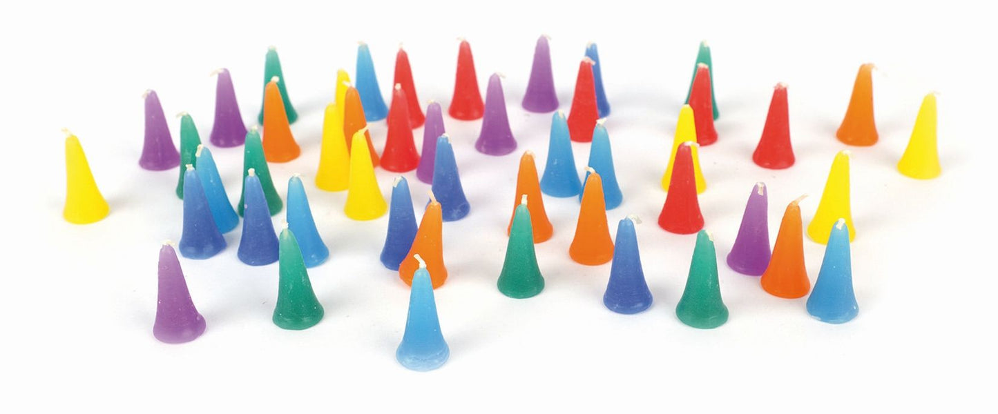 Mini-Kerzen "Regenbogen", 49er-Set