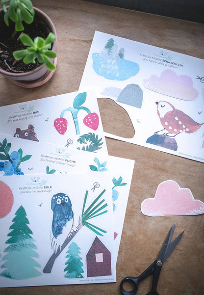 Krafttier Mobile Eule