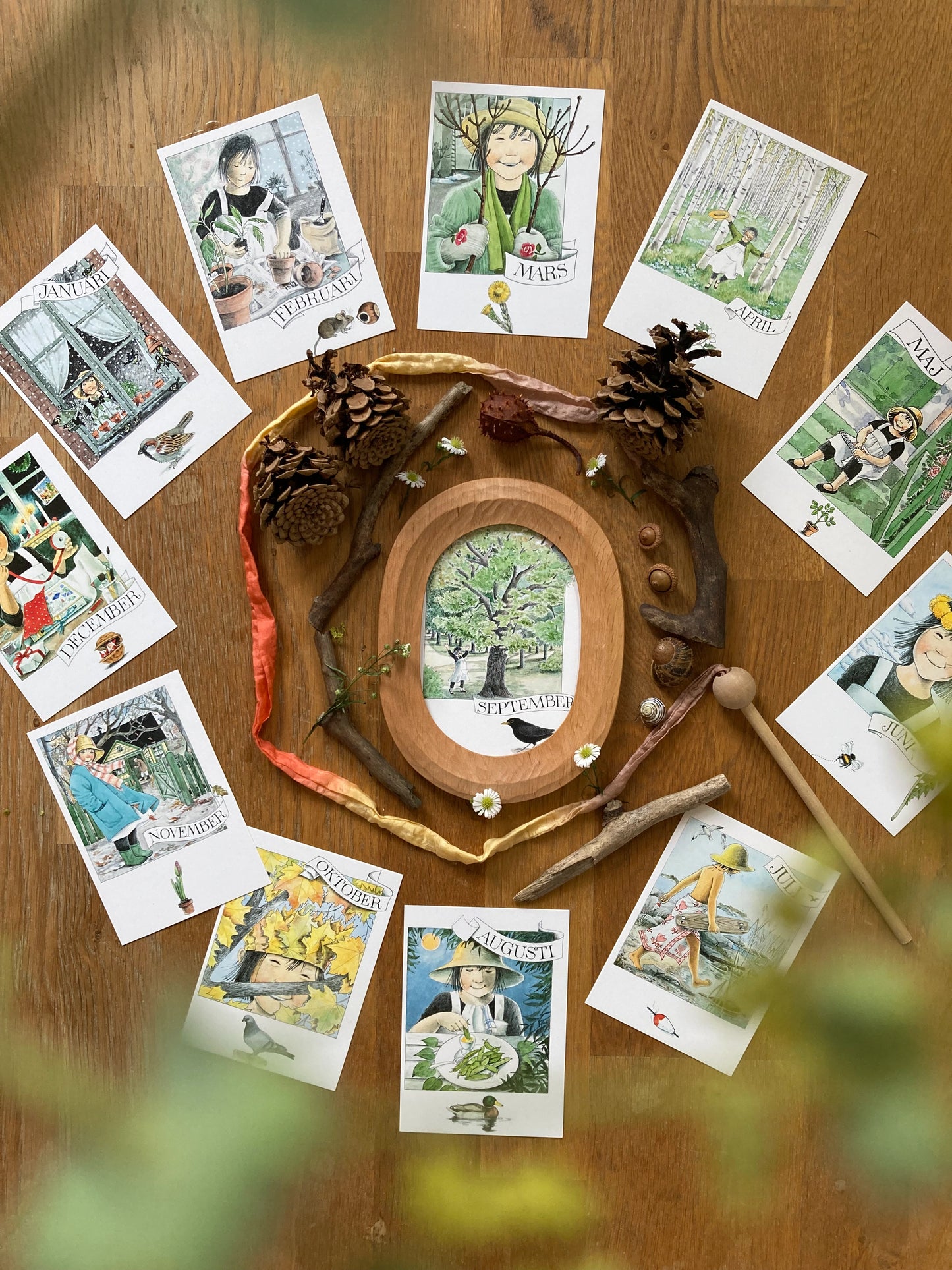 Monatskarten - Set von Lena Anderson