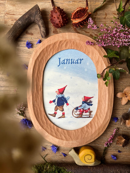 Postkartenbuch - Mit Pippa und Pelle durch das Jahr