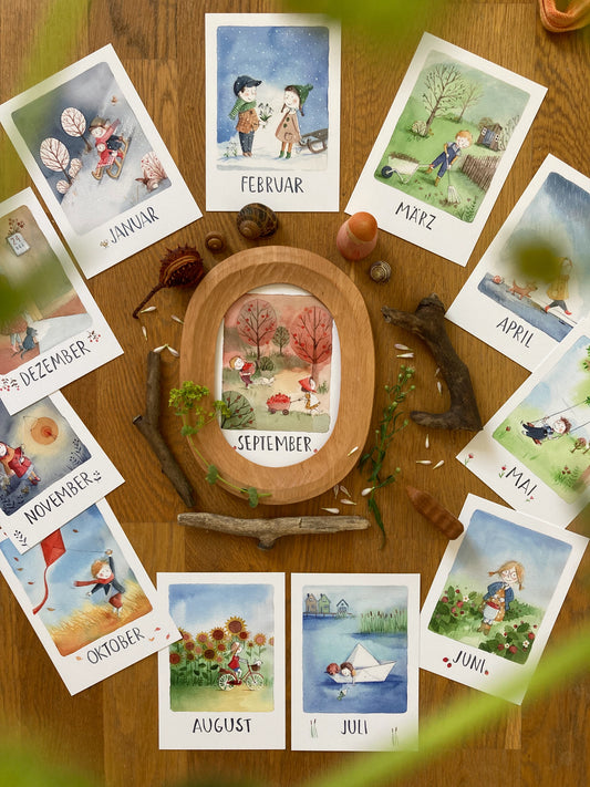 Monatskarten - Set von Stefanie Messing