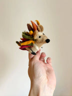 Fingerpuppe Igel aus Filz von Nacha Interior
