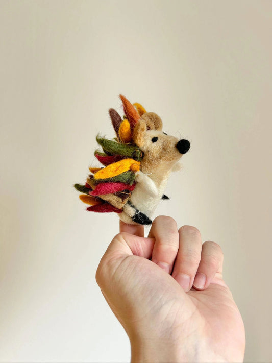 Filz-Fingerpuppe - Igel
