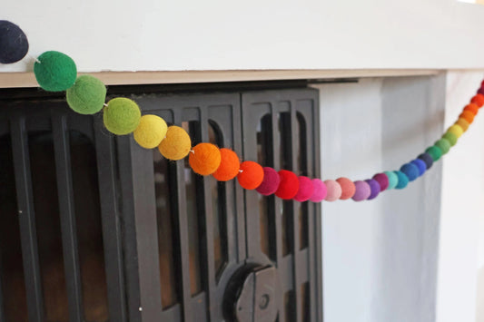 Regenbogen-Girlande für Kindergeburtstag und Partydekoration
