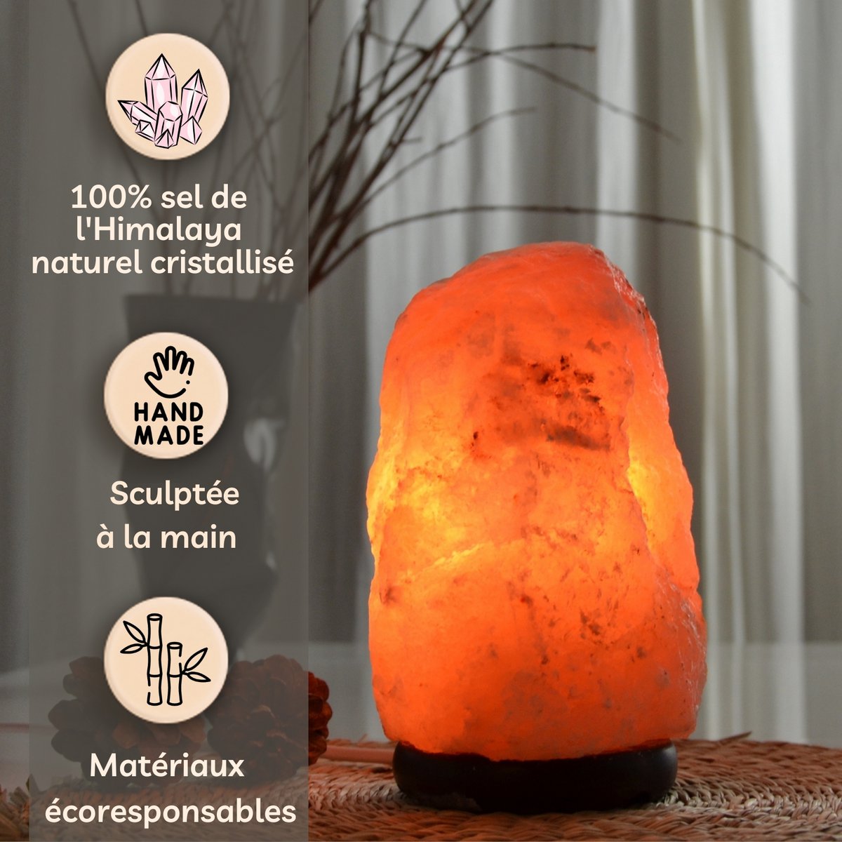 Salzlampe Natur