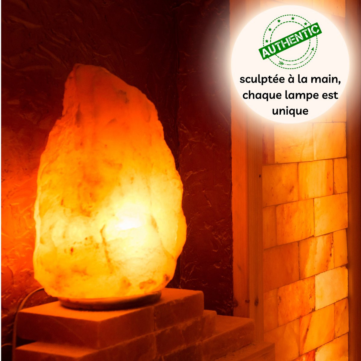 Salzlampe Natur