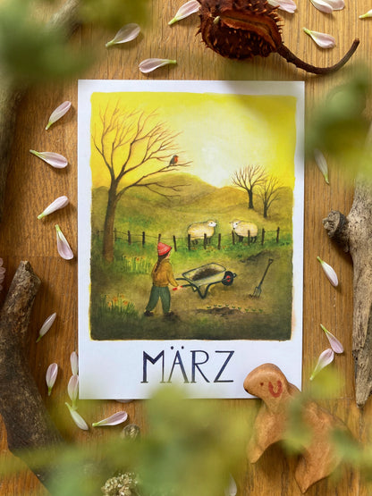 Monatskarten - Set von Ode Desjardins