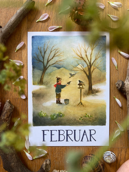 Monatskarten - Set von Ode Desjardins