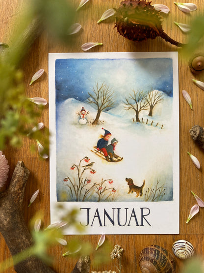 Monatskarten - Set von Ode Desjardins