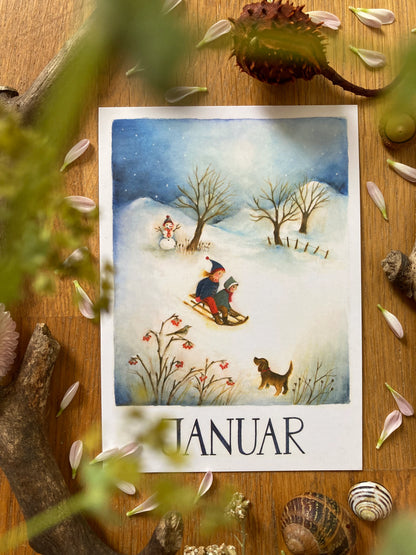 Monatskarten - Set von Ode Desjardins