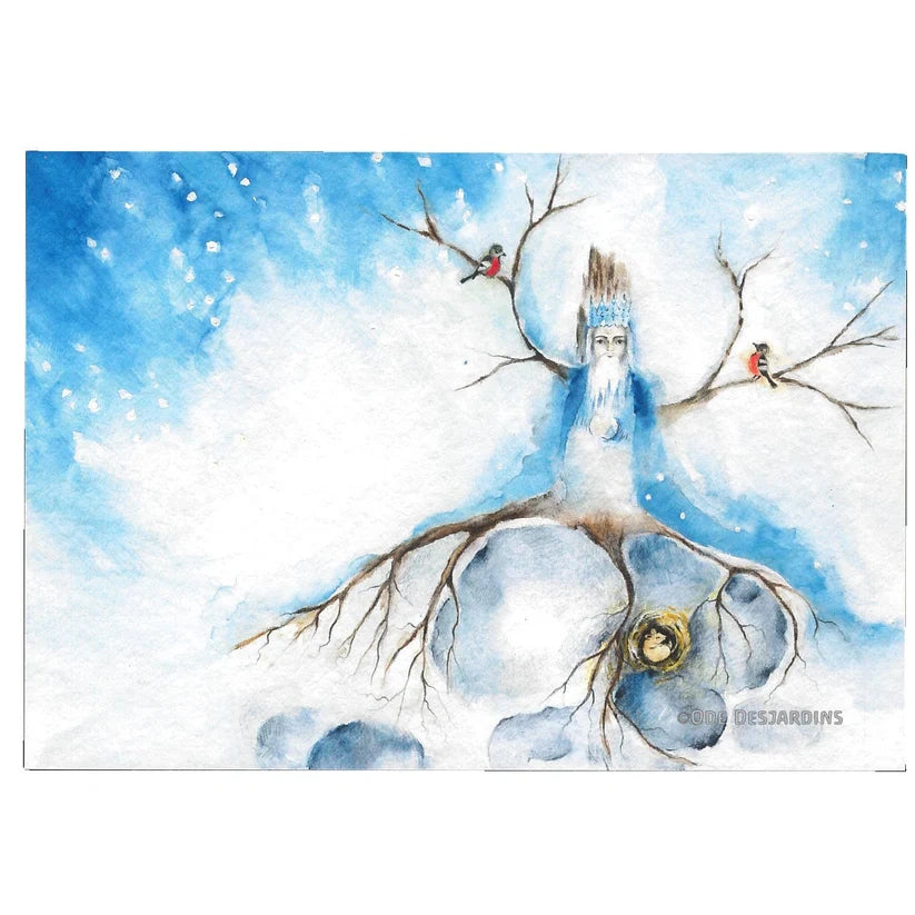 4er Kunstdruck-Set Weihnachtszeit von Ode Desjardins A5