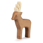 Ostheimer Rehbock, braune Holzfigur mit Geweih