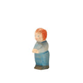 Ostheimer Wickelkind, kleine Holzfigur in Blau
