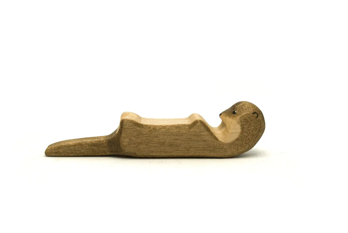 Holzfigur Otter liegend von HolzWald