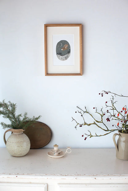 Owl at Twilight A5 Print