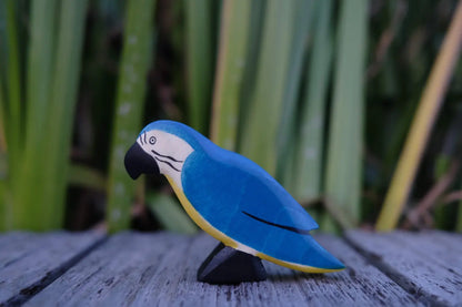 HolzWald Papagei blau