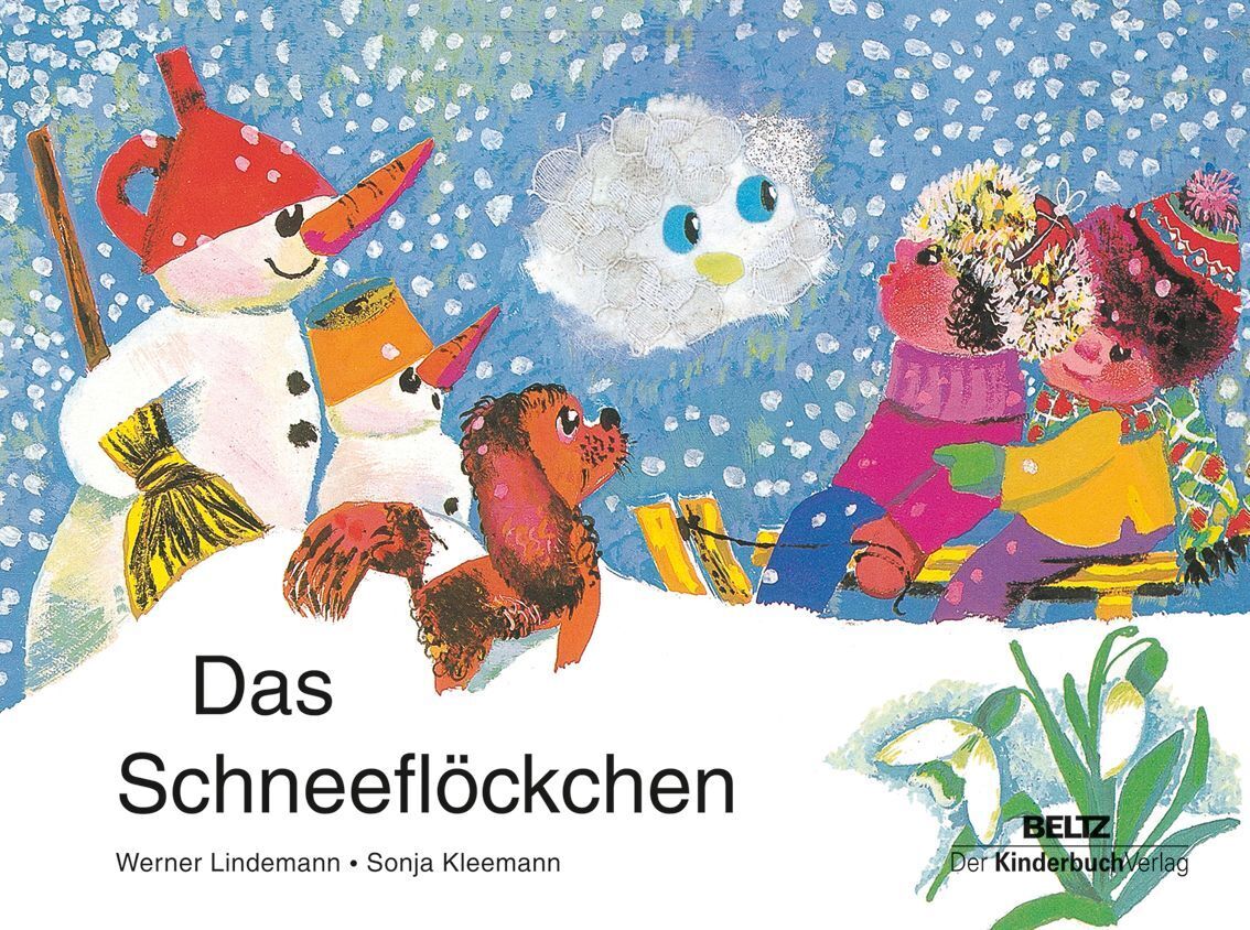 Pappbilderbuch Das Schneeflöckchen von Werner Lindemann und Sonja Kleemann, Cover
