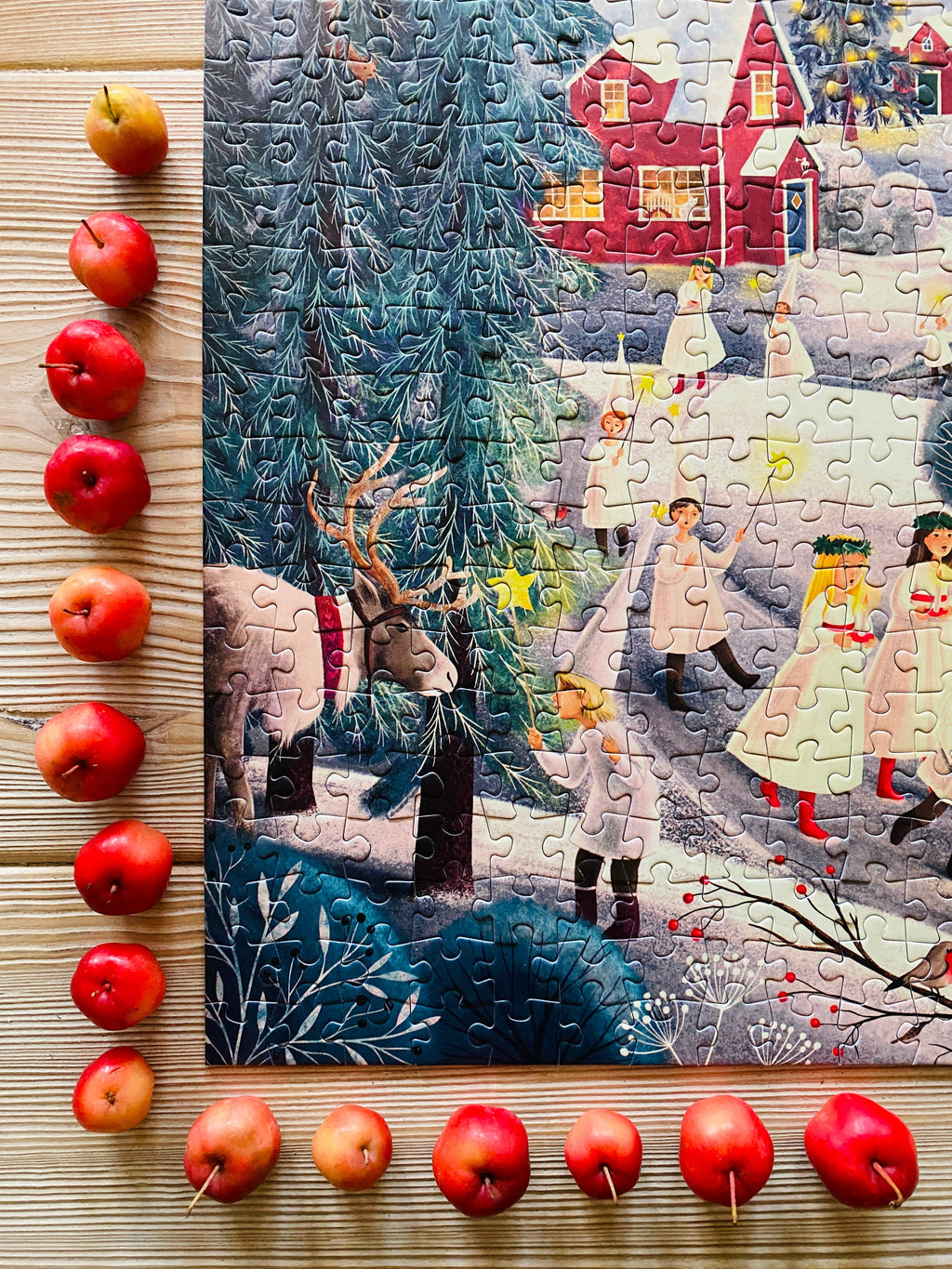 Puzzle Santa Lucia von Penny Puzzle 500 Teile, fertig gepuzzelt auf dem Tisch