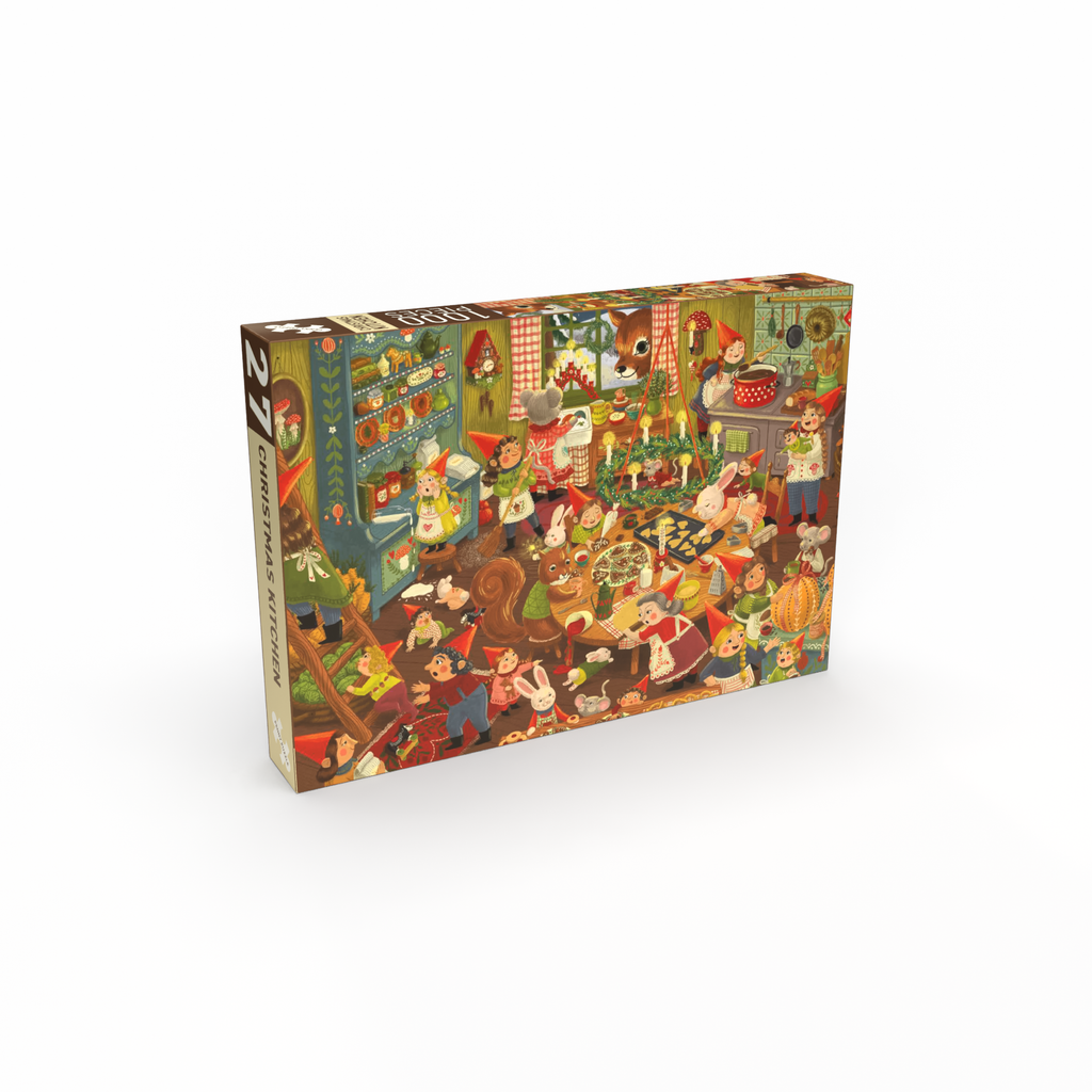 Puzzle Weihnachtsküche von Penny Puzzle 1000 Teile, Schachtel