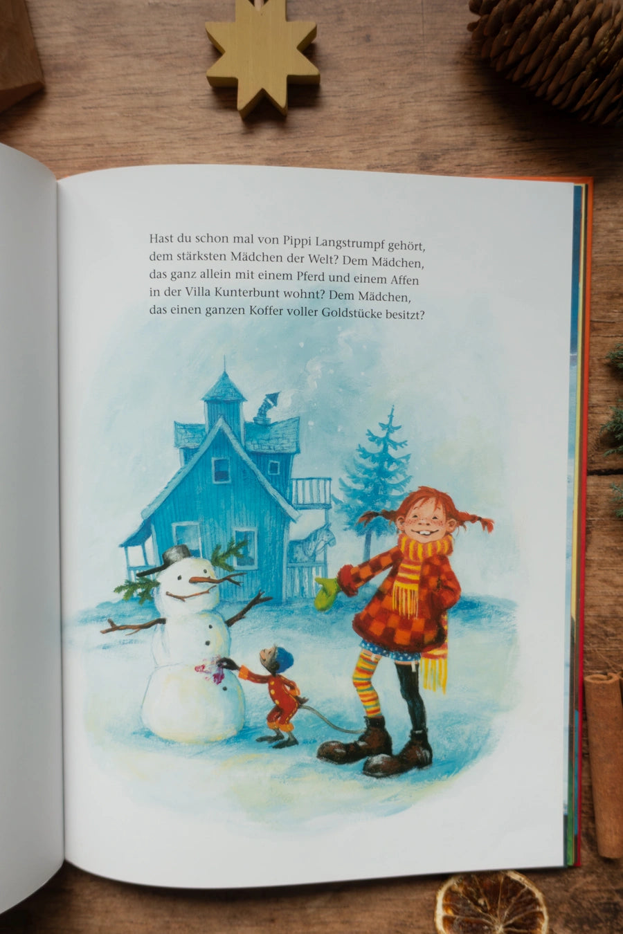 Bilderbuch Pippi Langstrumpf feiert Weihnachten, Blick ins Buch
