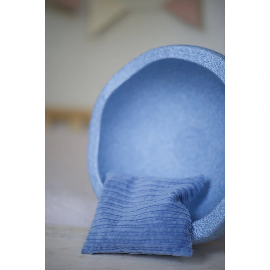 Sensorisches Kirschkernkissen - blau pastell