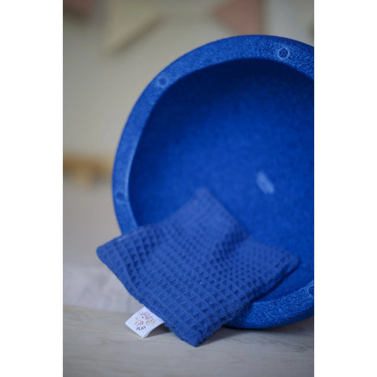 Sensorisches Kirschkernkissen - blau