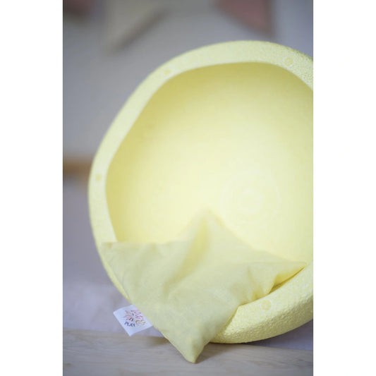 Sensorisches Kirschkernkissen - gelb pastell